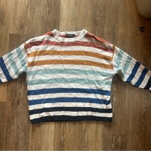 Striped Women's Sweater - Multicolor